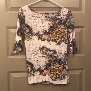 World map tee